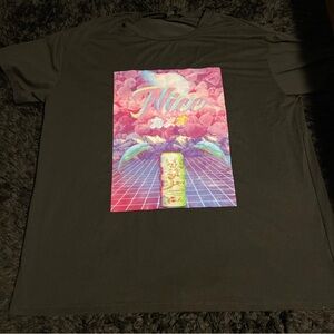 SHEIN Black Graphic Tee - Short Sleeve